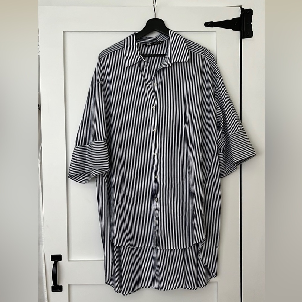 Zara Cotton Striped Shirt